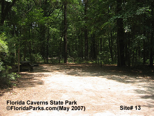 Florida Caverns State Park Campsite Photo 